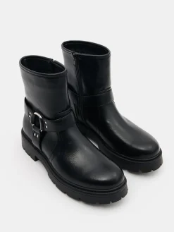 Entdecke Alles|Schuhe>MOHITO Ankle Boots mit Schnallen Schwarz