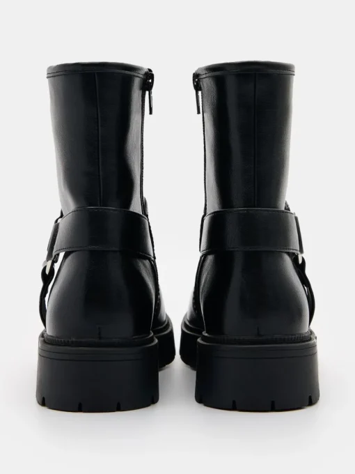 Entdecke Alles|Schuhe>MOHITO Ankle Boots mit Schnallen Schwarz
