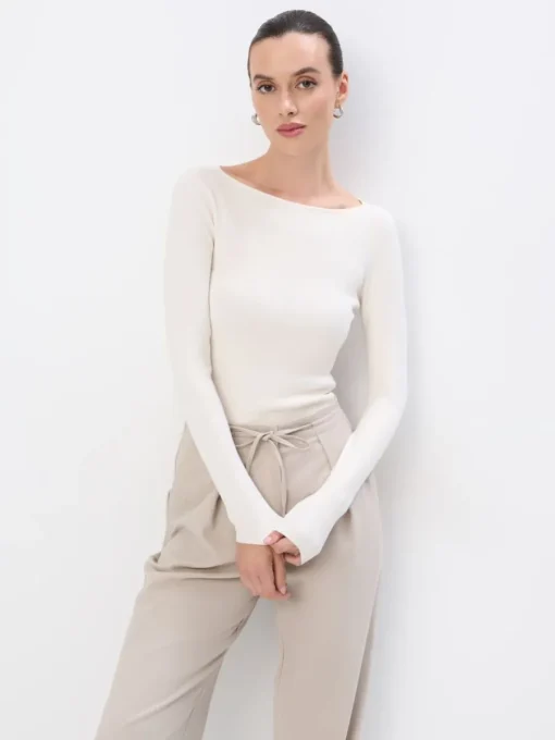 Pullover>MOHITO Basic-Pullover Creme