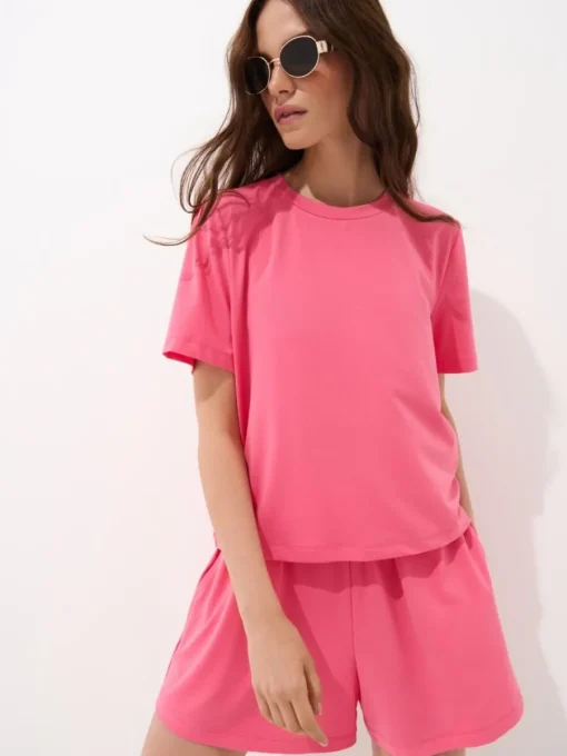 Coming Soon!>MOHITO Basic-Shorts Pink