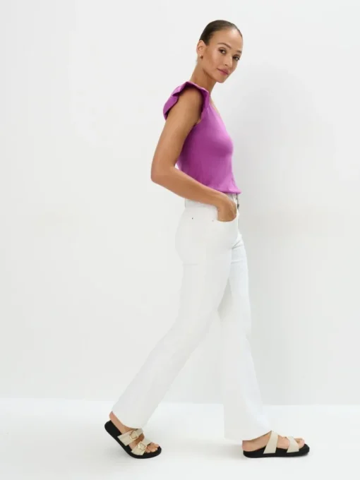 T-shirts, Tops>MOHITO Baumwollbluse mit Rüschen Violett