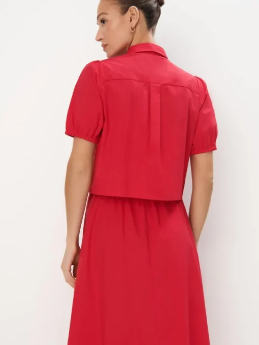 Sets|Blusen, Hemden>MOHITO Baumwollhemd Rot