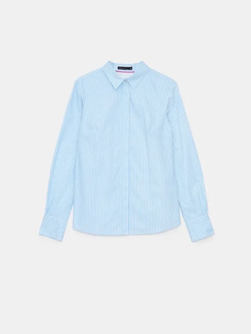 Blusen, Hemden>MOHITO Baumwollhemd Blau