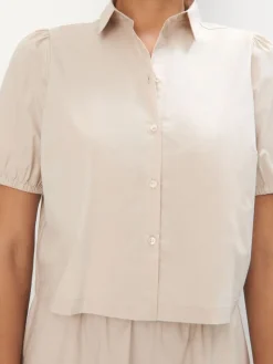 Blusen, Hemden></noscript>MOHITO Baumwollhemd Nude