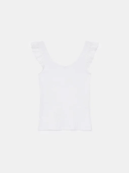 T-shirts, Tops>MOHITO Baumwolltop Weiu00df