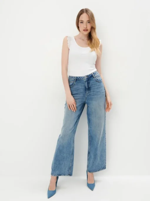 T-shirts, Tops>MOHITO Baumwolltop Weiu00df