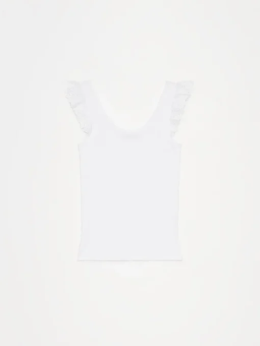T-shirts, Tops>MOHITO Baumwolltop Weiu00df