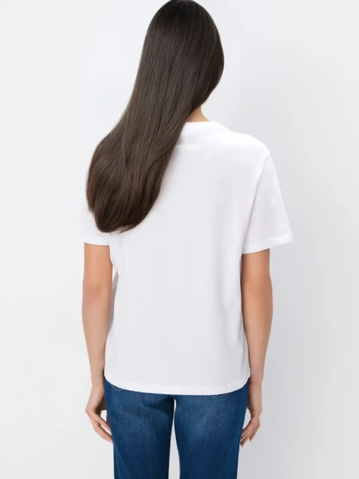 T-shirts, Tops>MOHITO Baumwoll-T-Shirt mit Print Weiu00df