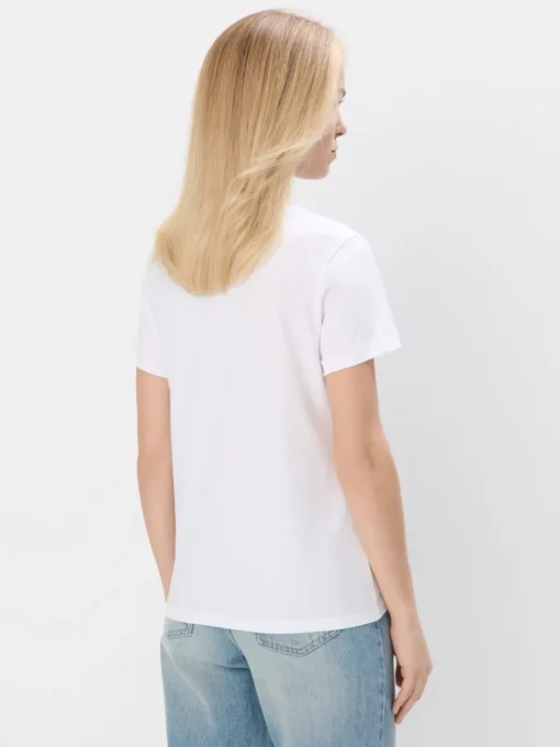T-shirts, Tops>MOHITO Baumwoll-T-Shirt mit Print Weiu00df
