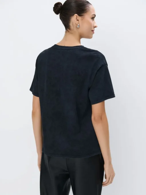 T-shirts, Tops>MOHITO Baumwoll-T-Shirt mit Print Grau