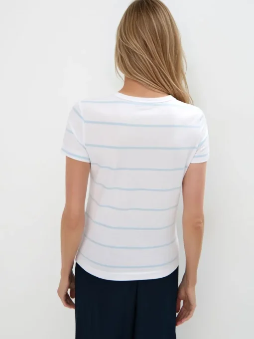 T-shirts, Tops>MOHITO Baumwoll-T-Shirt mit Print Blau