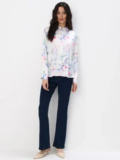 Blusen, Hemden>MOHITO Bedruckte Hemdbluse Weiu00df