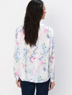 Blusen, Hemden></noscript>MOHITO Bedruckte Hemdbluse Weiu00df