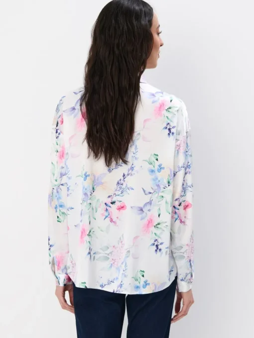 Blusen, Hemden>MOHITO Bedruckte Hemdbluse Weiu00df
