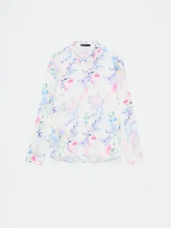 Blusen, Hemden></noscript>MOHITO Bedruckte Hemdbluse Weiu00df