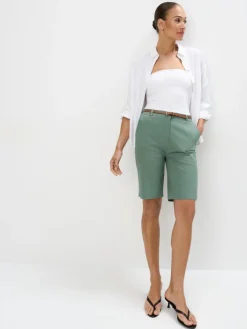 Shorts>MOHITO Bermuda-Shorts Grün
