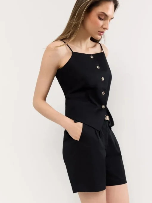 Sets|Shorts>MOHITO Bermuda-Shorts Schwarz
