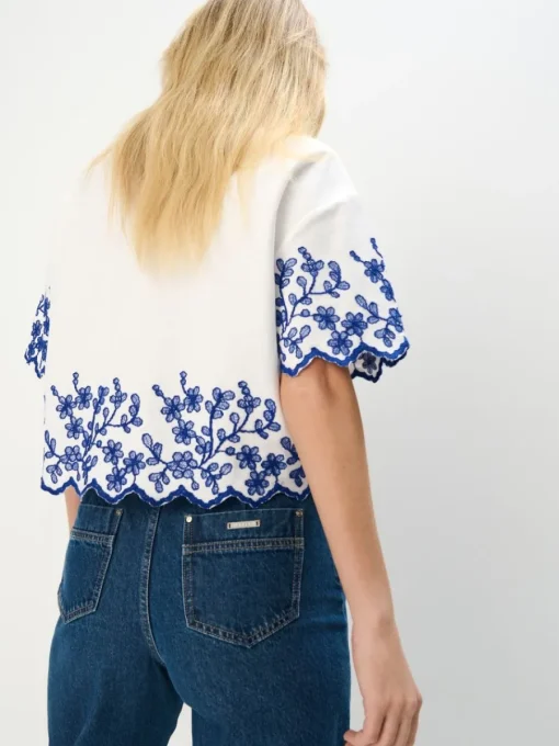 Blusen, Hemden>MOHITO Bestickte Bluse Weiu00df