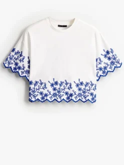 Blusen, Hemden></noscript>MOHITO Bestickte Bluse Weiu00df