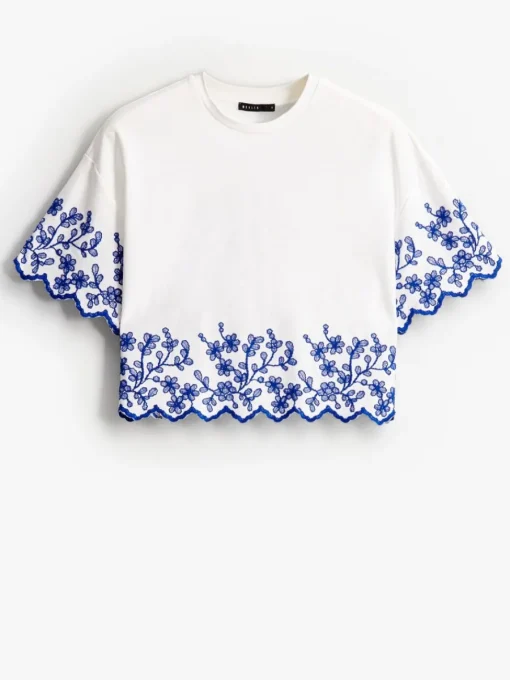 Blusen, Hemden>MOHITO Bestickte Bluse Weiu00df