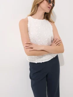 Blusen, Hemden></noscript>MOHITO Bestickte Bluse Weiu00df