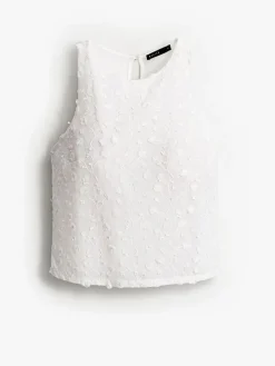 Blusen, Hemden></noscript>MOHITO Bestickte Bluse Weiu00df