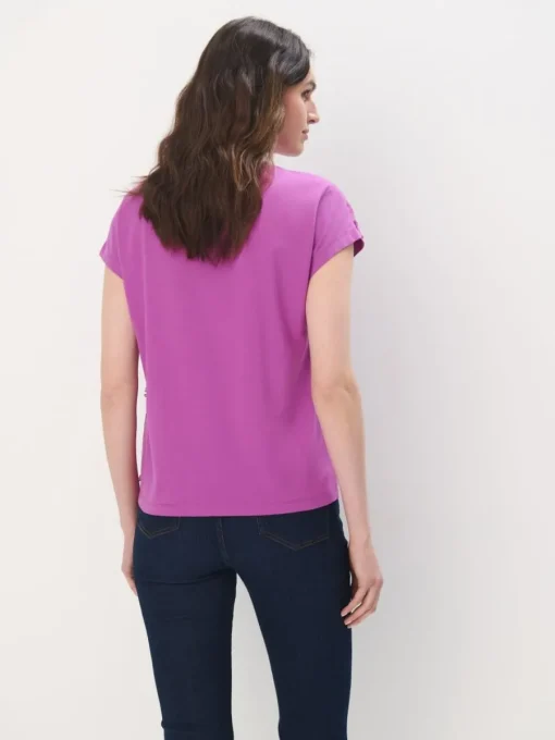 Blusen, Hemden>MOHITO Bestickte Bluse Dunkelviolett