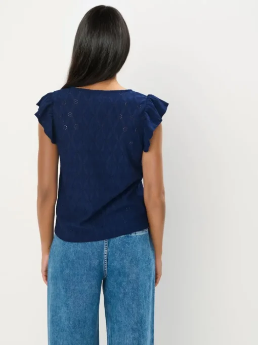 Blusen, Hemden>MOHITO Bestickte Bluse Navy