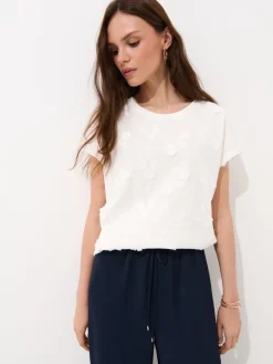 Blusen, Hemden>MOHITO Bestickte Bluse Weiu00df