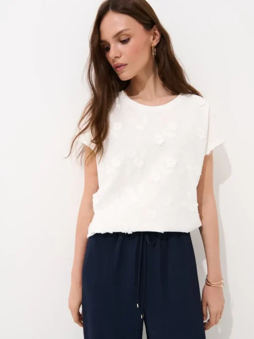 Blusen, Hemden>MOHITO Bestickte Bluse Weiu00df