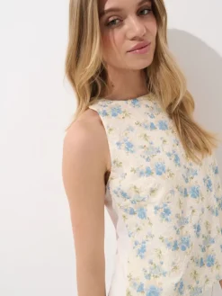 Blusen, Hemden>MOHITO Bestickte Bluse Creme