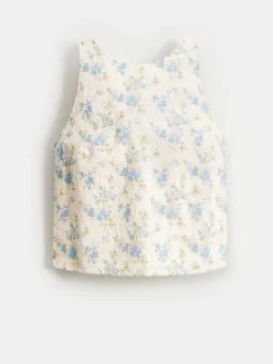 Blusen, Hemden></noscript>MOHITO Bestickte Bluse Creme