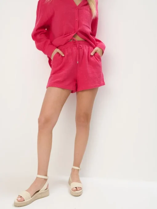 Sets|Shorts>MOHITO Bestickte Shorts aus Baumwolle Pink