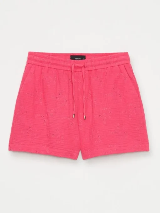 Sets|Shorts>MOHITO Bestickte Shorts aus Baumwolle Pink