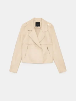 Jacken, Mäntel>MOHITO Bikerjacke in Creme Beige
