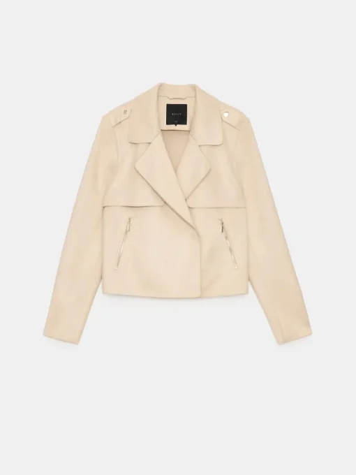 Jacken, Mäntel>MOHITO Bikerjacke in Creme Beige