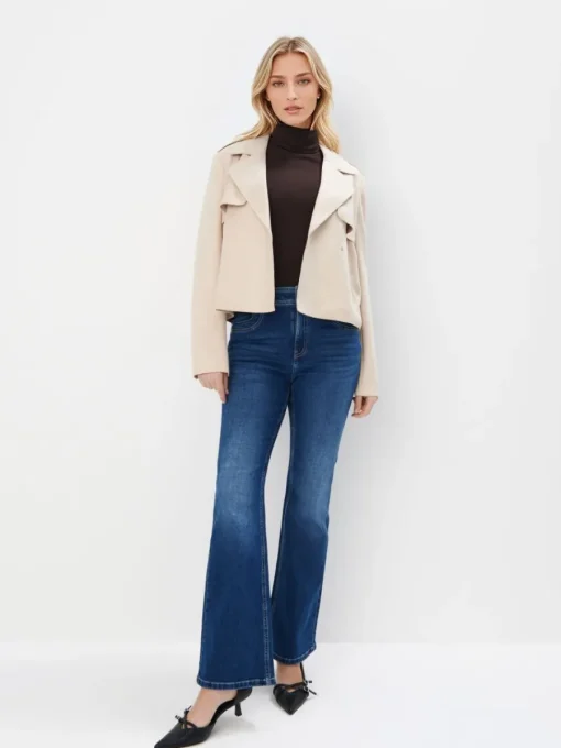 Jacken, Mäntel>MOHITO Bikerjacke in Creme Beige