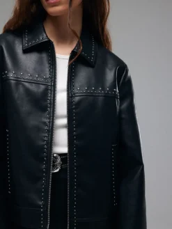 Jacken, Mäntel>MOHITO Bikerjacke mit Zierelementen Schwarz