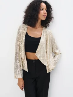Blazer>MOHITO Blazer mit Pailletten Gold