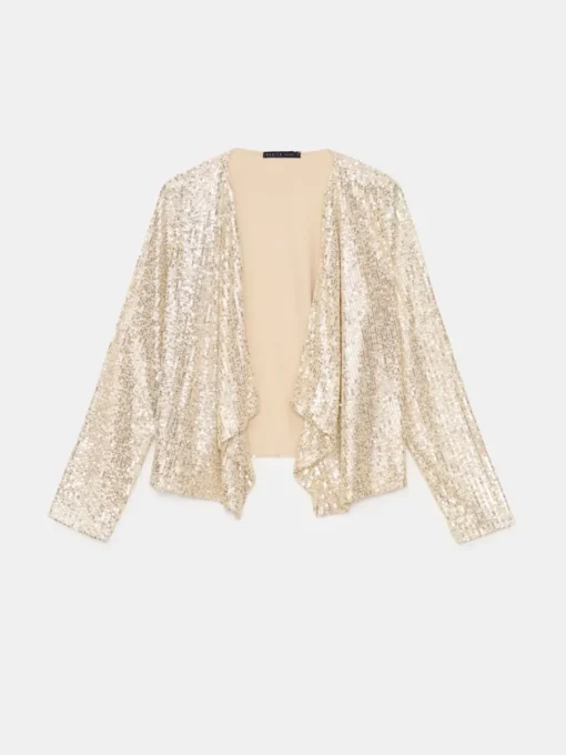Blazer>MOHITO Blazer mit Pailletten Gold