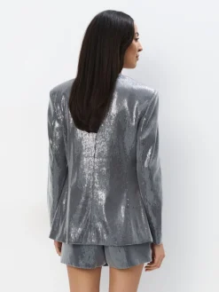 Blazer></noscript>MOHITO Blazer mit Pailletten Grau