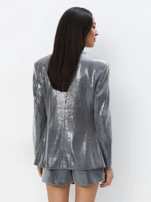 Blazer>MOHITO Blazer mit Pailletten Grau