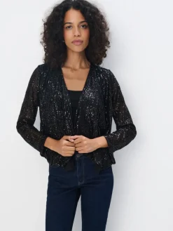 Blazer>MOHITO Blazer mit Pailletten Schwarz