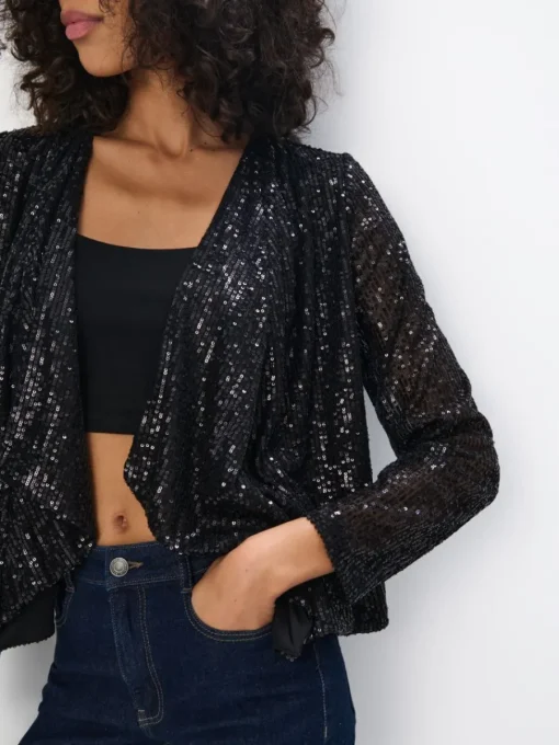 Blazer>MOHITO Blazer mit Pailletten Schwarz