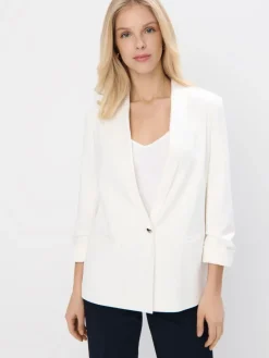 Blazer>MOHITO Blazer mit 3/4-Ärmeln Creme