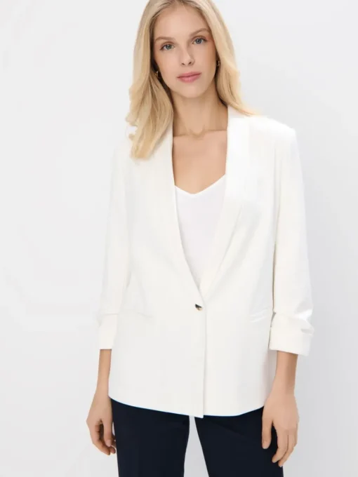 Blazer>MOHITO Blazer mit 3/4-Ärmeln Creme