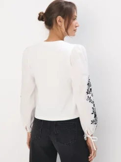 Blusen, Hemden></noscript>MOHITO Bluse Aus Baumwolle Weiu00df