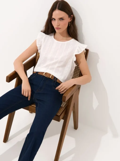 Blusen, Hemden>MOHITO Bluse Aus Baumwolle Weiu00df