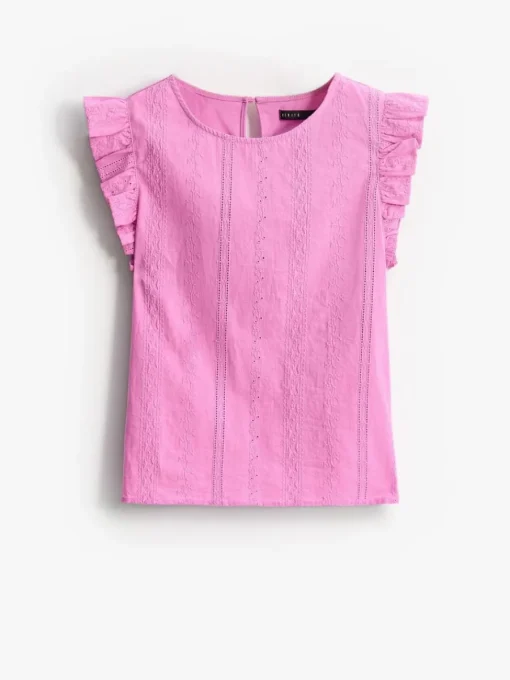 Blusen, Hemden>MOHITO Bluse Aus Baumwolle Pink