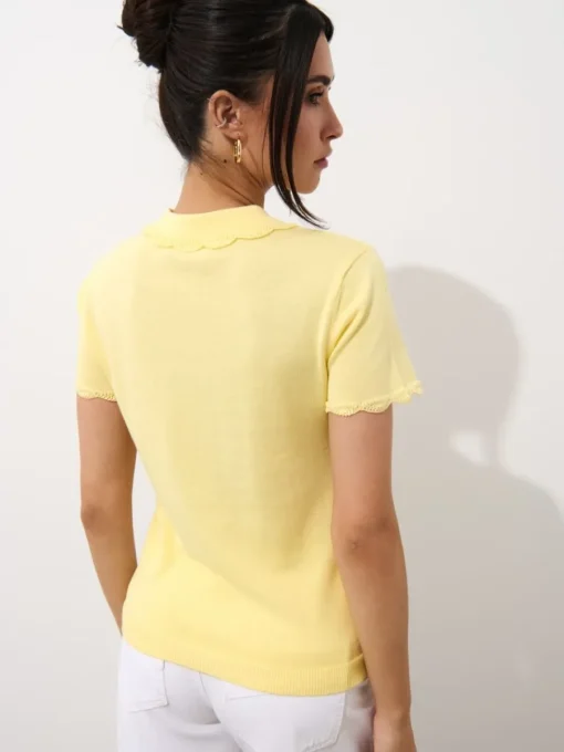 Coming Soon!>MOHITO Bluse Aus Baumwolle Hellgelb